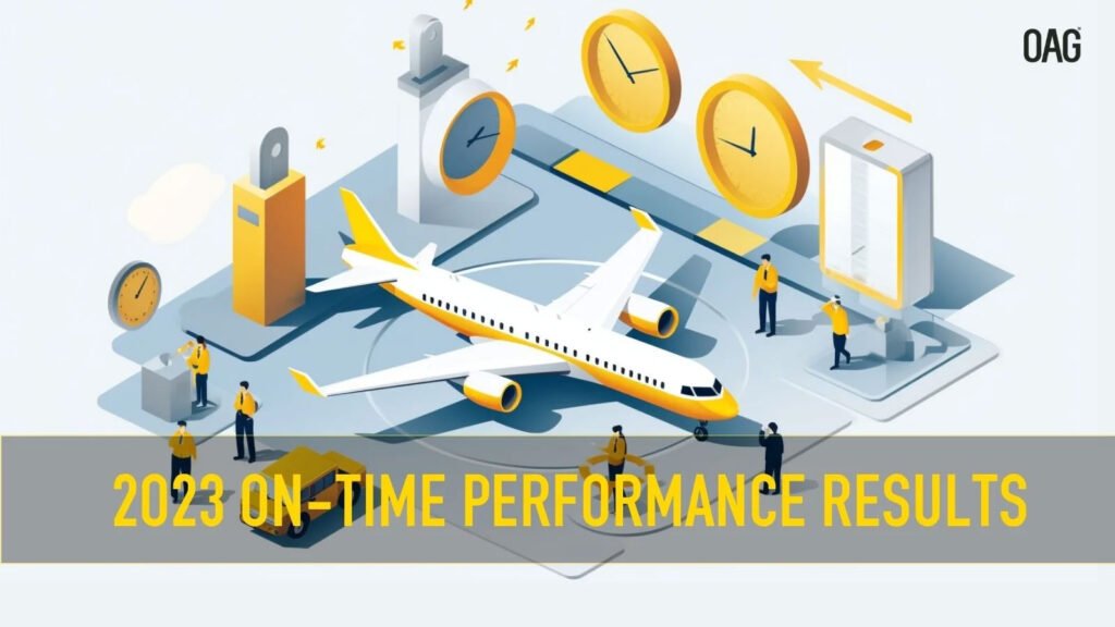 OAG data: Delta, American, and United rank among the top10 largest airline in the world for 2023 on-time performance