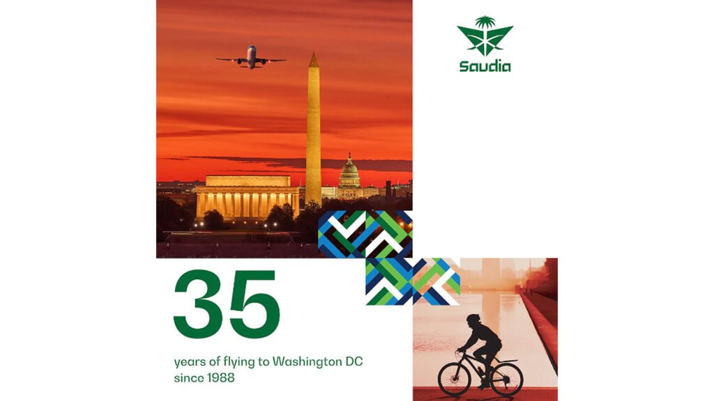 Saudia celeberates 35 years of flights between the Kingdom and Washington
