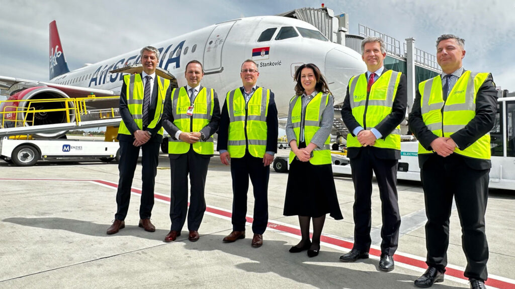 Air Serbia and Menzies Aviation complete the first all-electric turnaround
