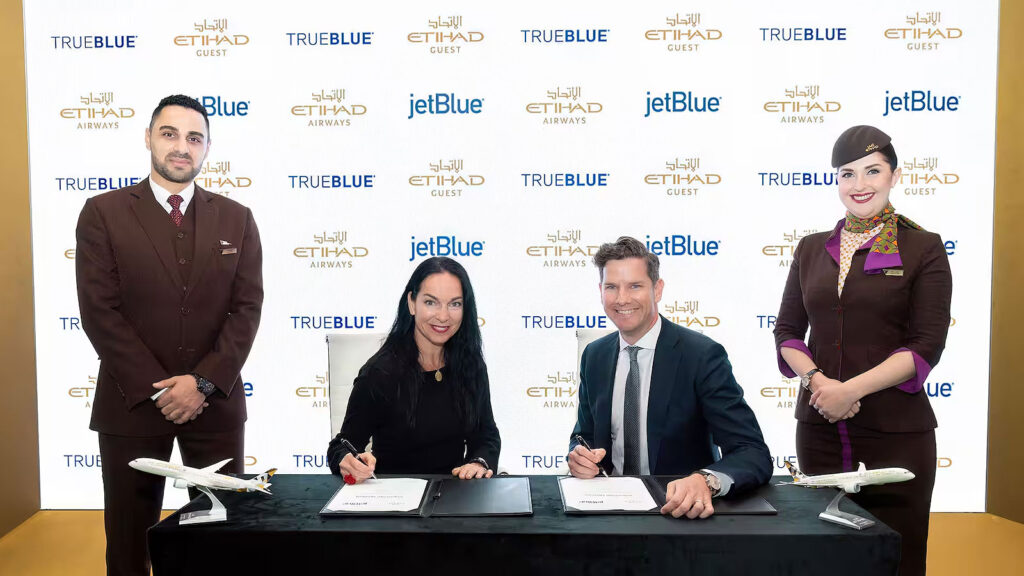 JetBlue and Etihad Airways announce loyalty partnership as part of codeshare agreement