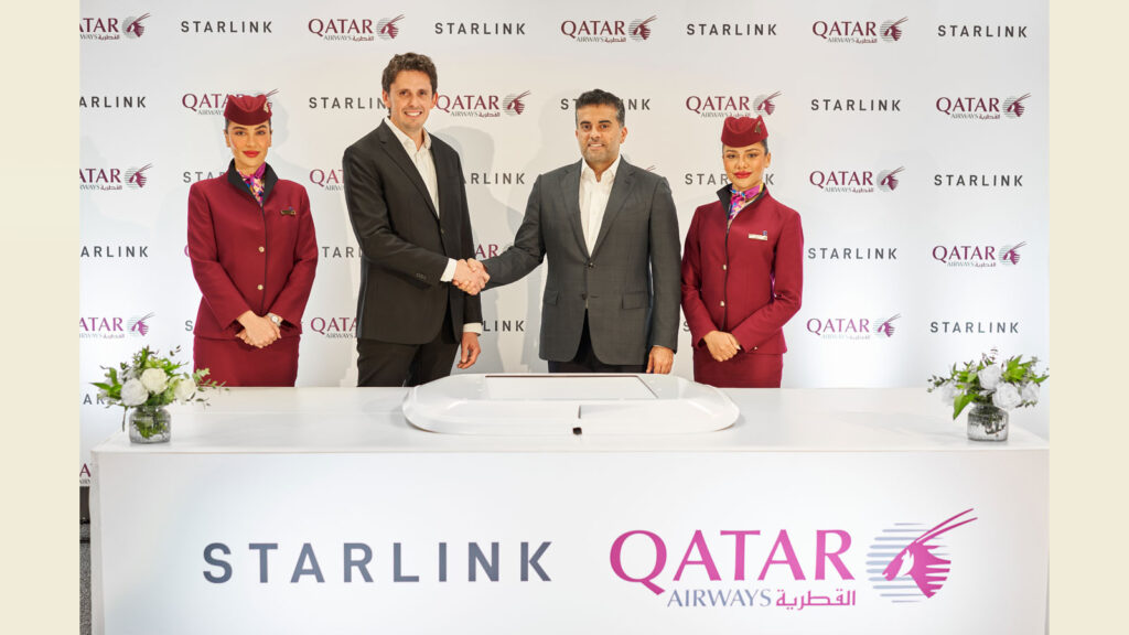 Qatar Airways is the first leading airline in MENA to introduce complimentary Starlink Wi-Fi onboard