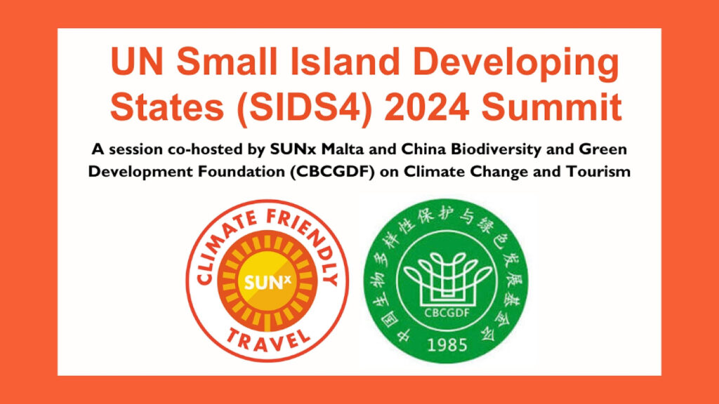 SUNx Malta and CBCGDF co-hosted a session focused on Climate Change and Tourism