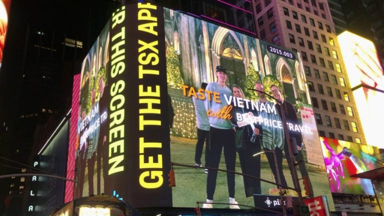 BestPrice travel to promote the image of Vietnam at New York’s times square
