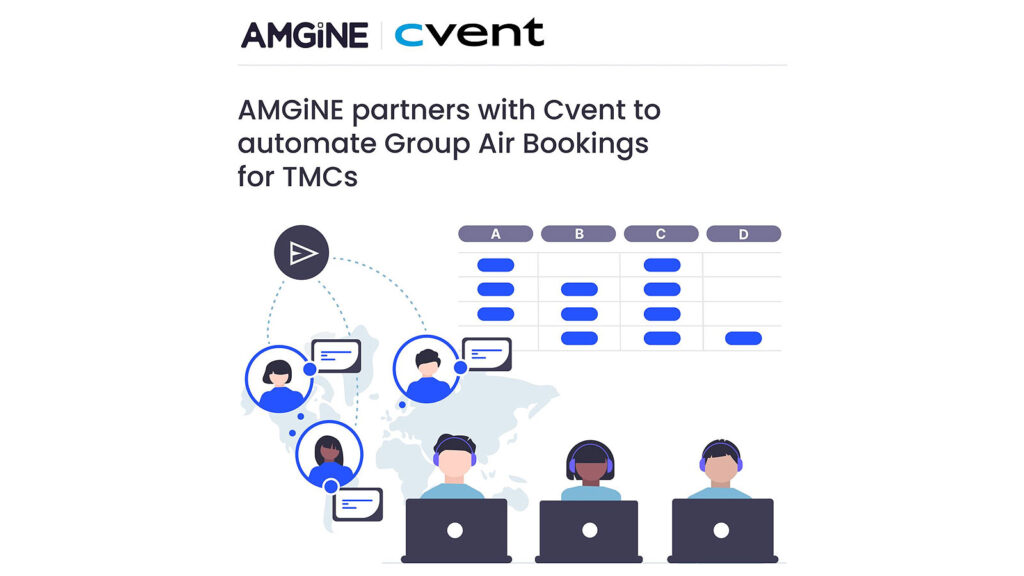 AMGiNE partners with Cvent to automate and streamline the Group Air Booking Process for TMCs