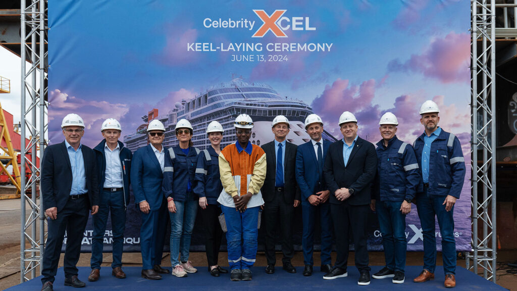 Celebrity Xcel keel laying ceremony marks new level of excellence for premium cruising